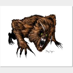 Werewolf White Strand Posters and Art